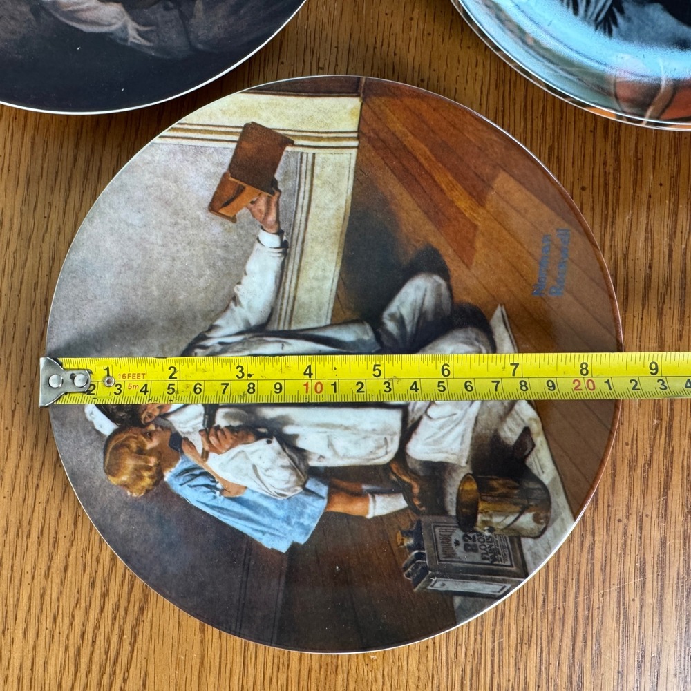 Norman Rockwell Heritage Collection Plates Set of 3‎ 1980s Vintage Gallery Wall - Picture 9 of 9